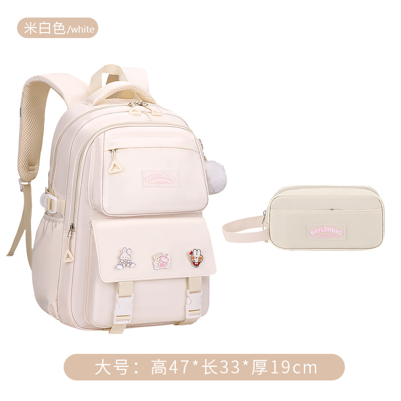 Mochilas beige + bolígrafos grandes grado 5 - 9