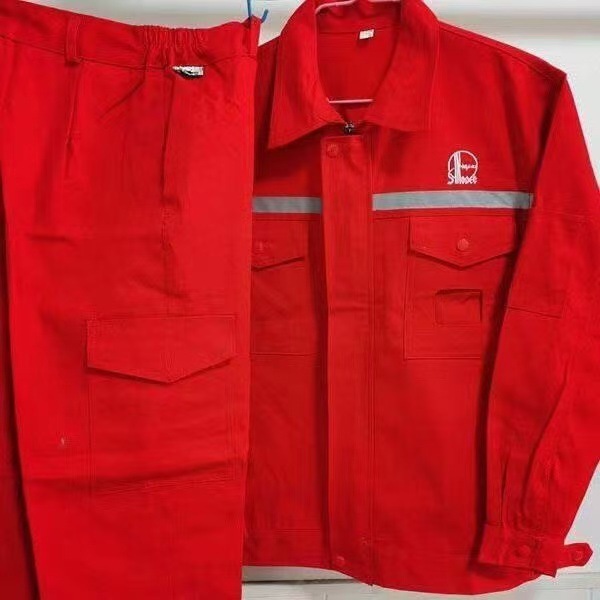 純綿作業服春と秋の長袖溶接服石油中国石鹸労働保護自動車修理服工場服男性用作業スーツ|undefined