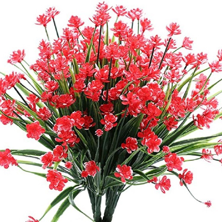 Transfronterizo exclusivo para 7 Tenedor primavera hierba Camelia Rosa plástico Lotus cielo estrellado fábrica en stock plantas de agua de simulación en stock