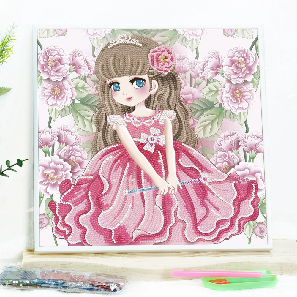 Погруженная драконья алмазная живопись 30 × 30 Bring Fragment Children Handmade DIY Drill Paste Painting Gift Girl Girlfriends Large