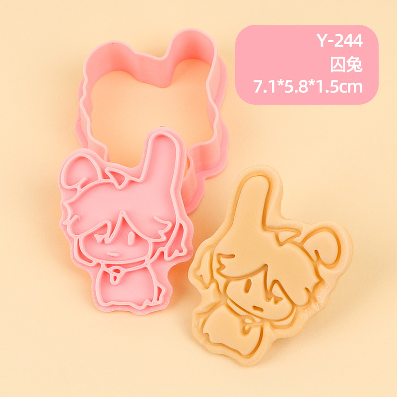 Juego de Moldes para Galletas 3D Personajes de Anime de Plástico para Repostería image 78