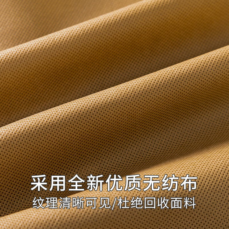 En stock no tejido traje bolsa de polvo negro portátil hebilla traje bolsa cremallera alargada ropa de almacenamiento bolsa colgante