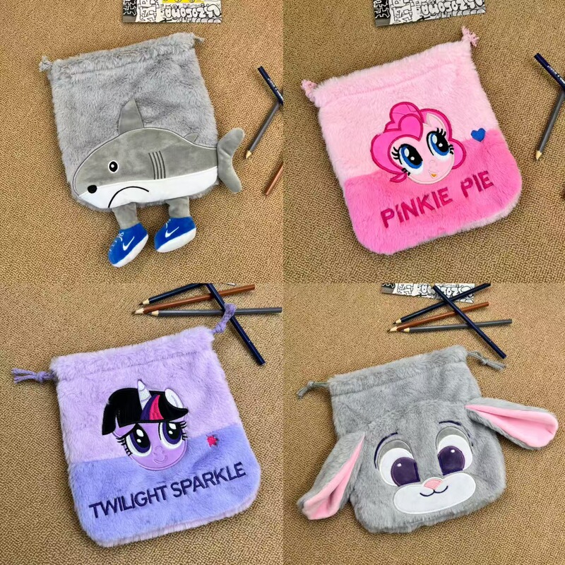 Cartoon Plush Coin Purse, Cute Mini Soft Animal Coin Storage Bag, Portable Coin Pouch for Students