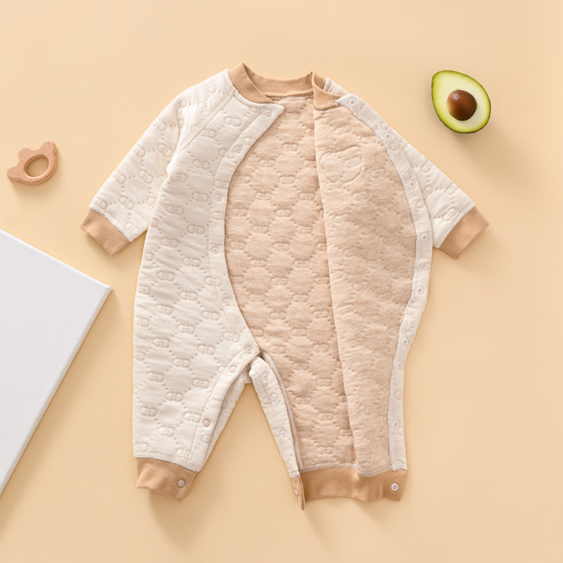 Ropa de otoño e invierno para niños y niñas ropa de bebé recién nacido mono acolchado mameluco de algodón de aire cálido ropa de algodón