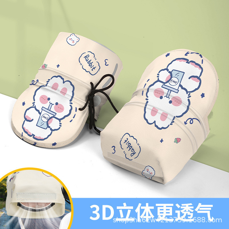 家庭用電気自動車日焼け防止手袋夏の新しいオートバイハンドガードサンシェード防水防風ハンドルバーカバー卸売|undefined