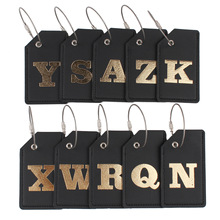 皮革烫金字母姓名牌行李箱吊牌挂牌地址信息标签工厂现货当天发货