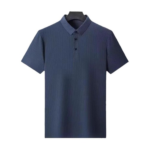 Men's Turn-Down Collar Short-Sleeved Polo Shirt, Trendy Brand Summer T-Shirt, Korean Style Slim-Fit Fashion 2025 New Arrival All-Match T-Shirt Top