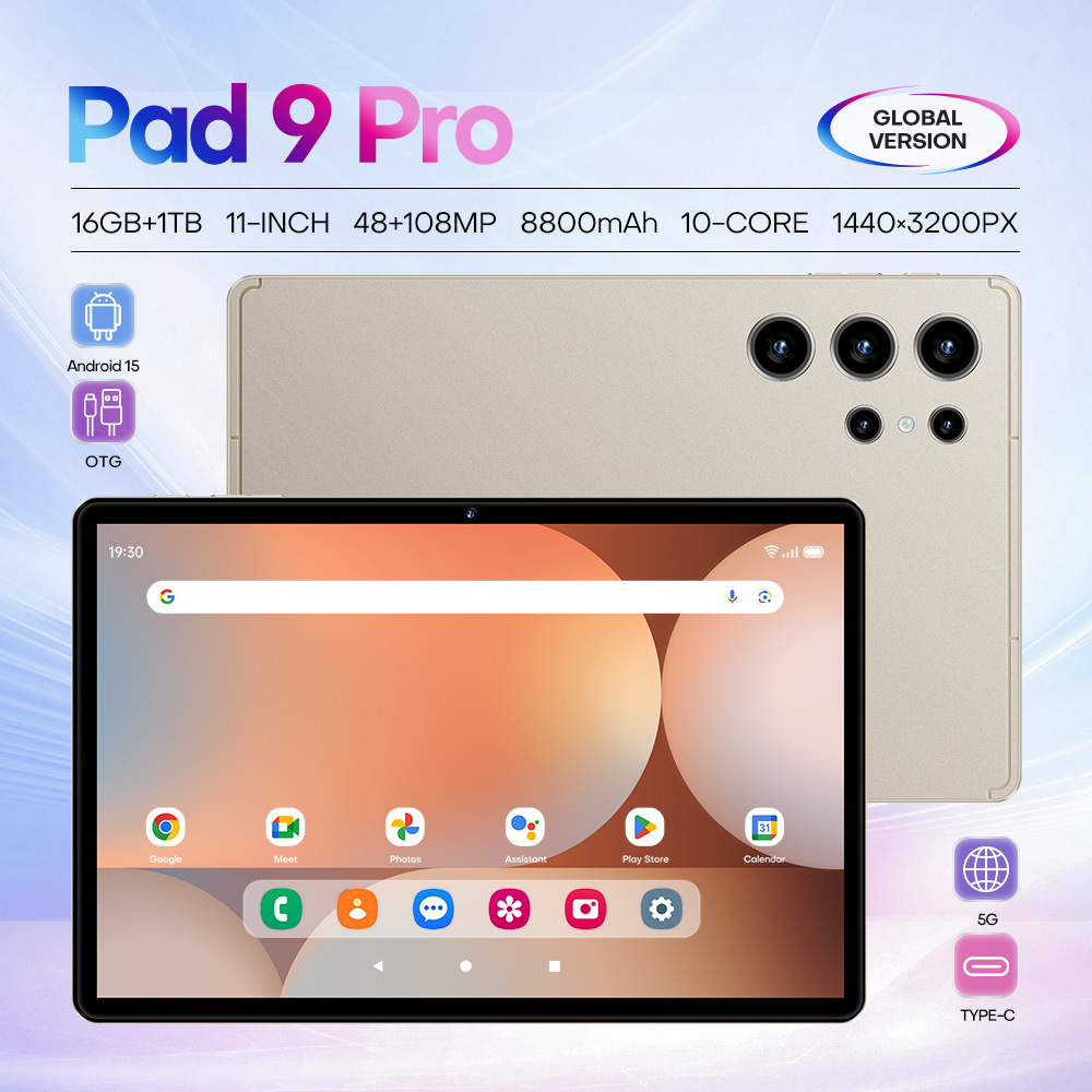 2025跨境专供Pad 9 Pro智能平板电脑全新现货源头工厂低价 海外版