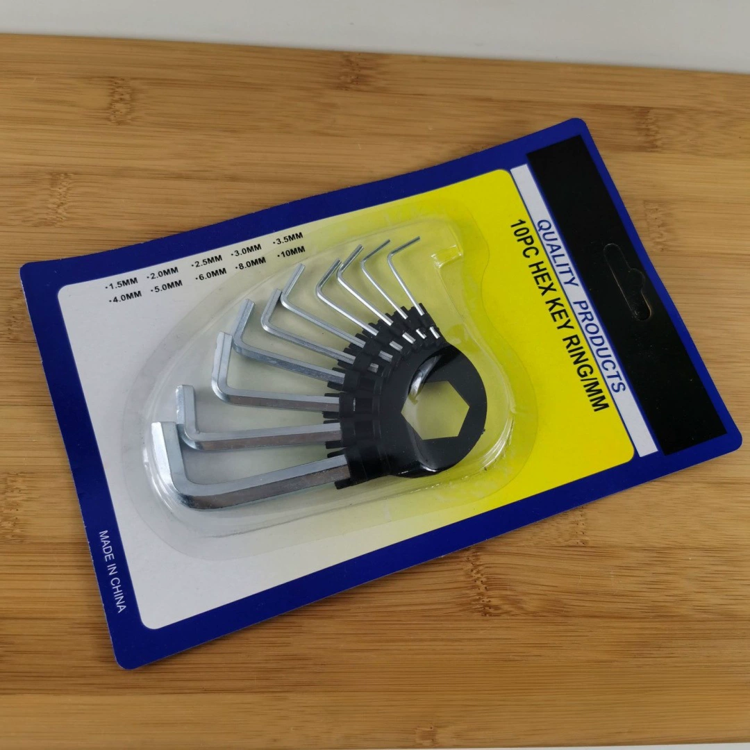 Большой внутренний шестиугольник с десятью внутренними шестиугольными комплектами Внутренний шестиугольный гаечный ключ кросс-велосипед