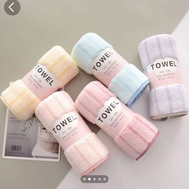 On behalf of the hair new vertical stripes coral fleece towel soft absorbent thick lint-free gift towel face towel On behalf of the hair new vertical stripes coral fleece towel soft absorbent thick lint-free gift towel face towel