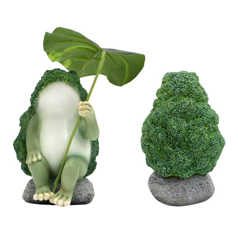 Kindergarten simulation frog Western blue flower decoration vegetable decoration gift decoration home decoration creative gift now
