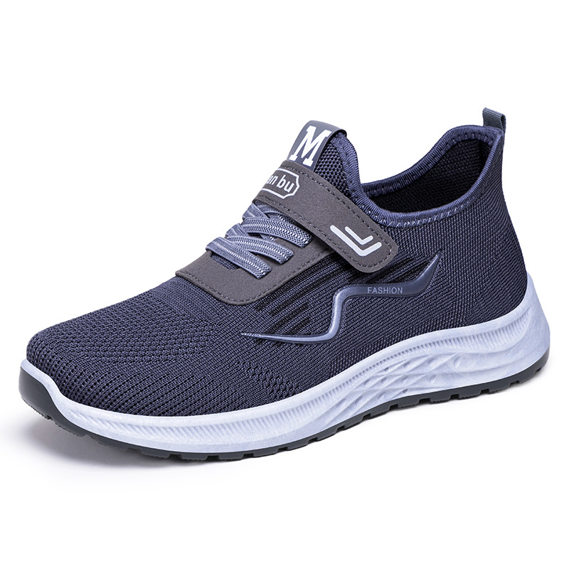 Calzado deportivo para hombre 2025 verano nuevos zapatos individuales cabello transfronterizo velcro zapatos papá zapatos casuales transpirables