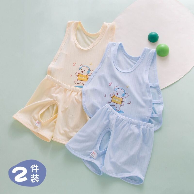 Hatchle K305 Baby Pipa Set Summer Outfit for Boys and Girls, Lenzing Modal Vest and Shorts Summer Wear