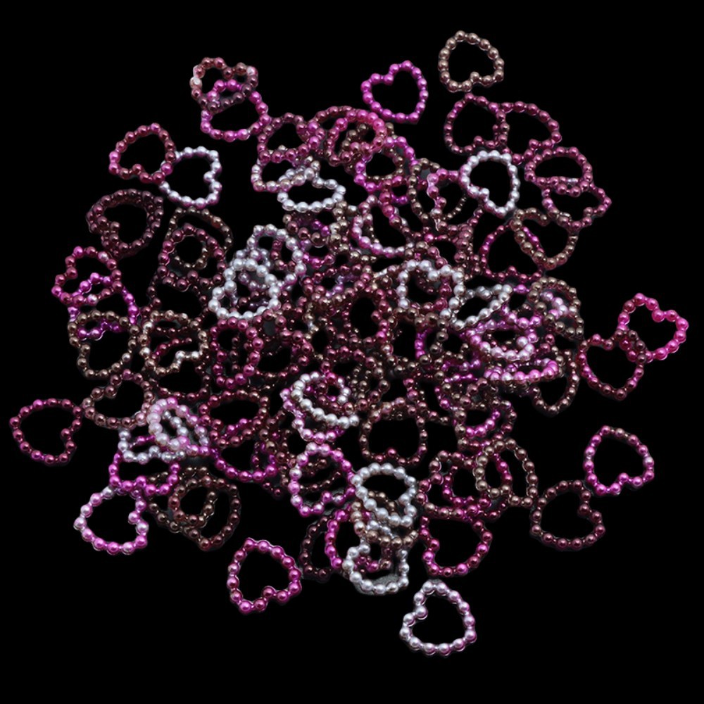 Transfronteriza Amazon sirena color amor patrón ABS imitación perla DIY hecho a mano accesorios para el cabello horquilla accesorios de la caja del teléfono