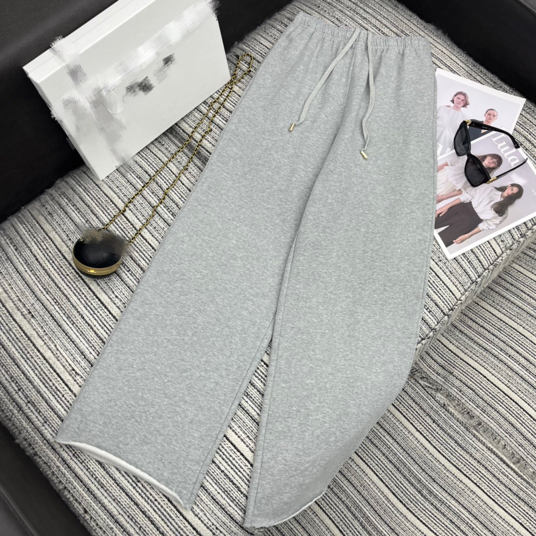 NANYOU 여성의 틈새 브랜드 편지 스티커 자수 캐주얼 ELASTOELASTIC 허리 다리 바지