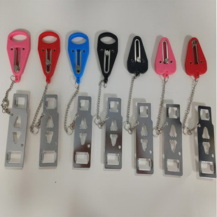 Newly Upgraded Double-Headed Portable Door Lock, Hotel Door Opener, Door Stopper