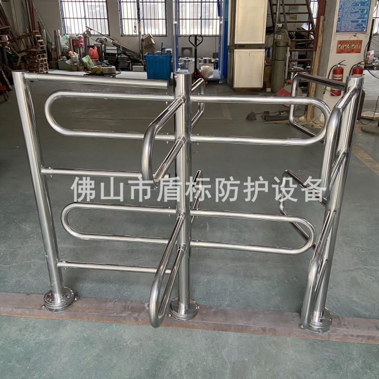 单通道出口半高不锈钢转闸 只出不进车站人员人行通道闸机 半高门