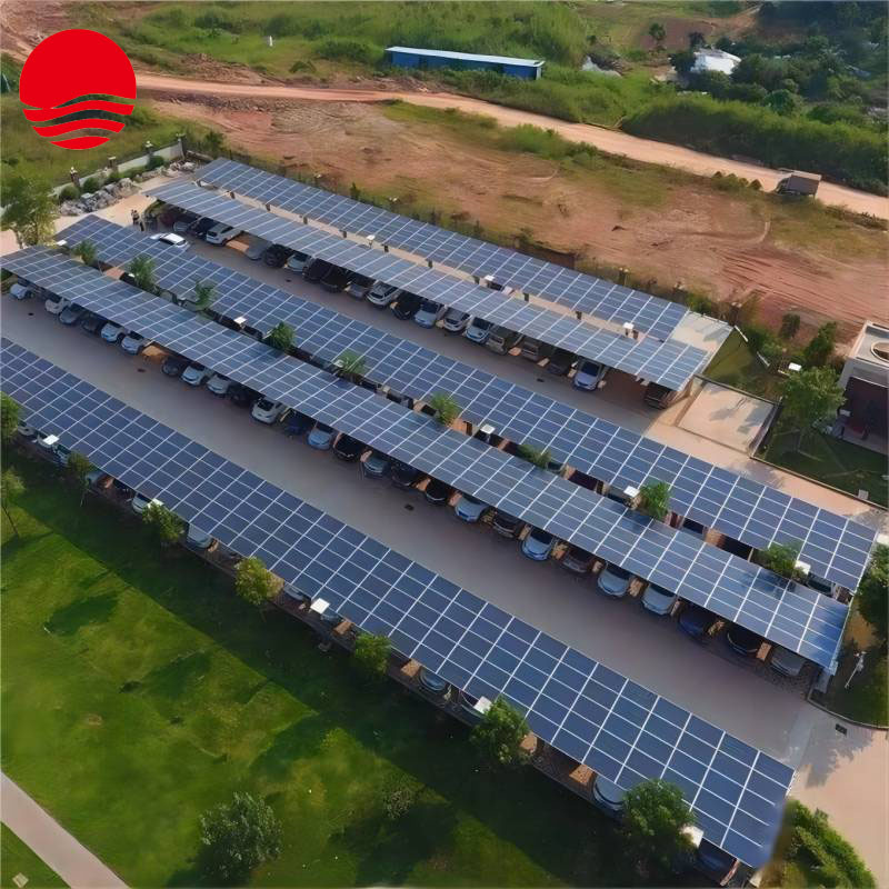 扬州厂家供应新能源组件发电车棚 并网离网系统 热镀锌钢结构