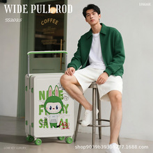 新款宽拉杆行李箱大容量学生可爱卡通旅行箱密码登机箱万向溜冰轮