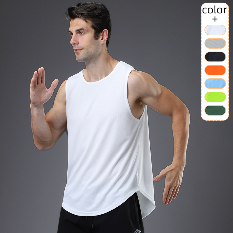 ventilation Quick drying vest man Marathon run leisure time motion vest outdoors Basketball train Bodybuilding vest