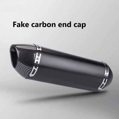 modified exhaust, Exhaust pipe - e-black-body-with-imitation-carbon-tail