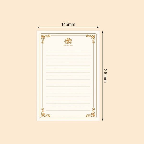 A5 rose letter paper