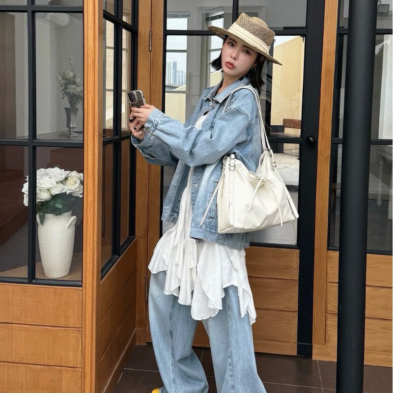 大容量软面包包女2025新款简约休闲单肩斜挎包复古上班通勤托特包|undefined