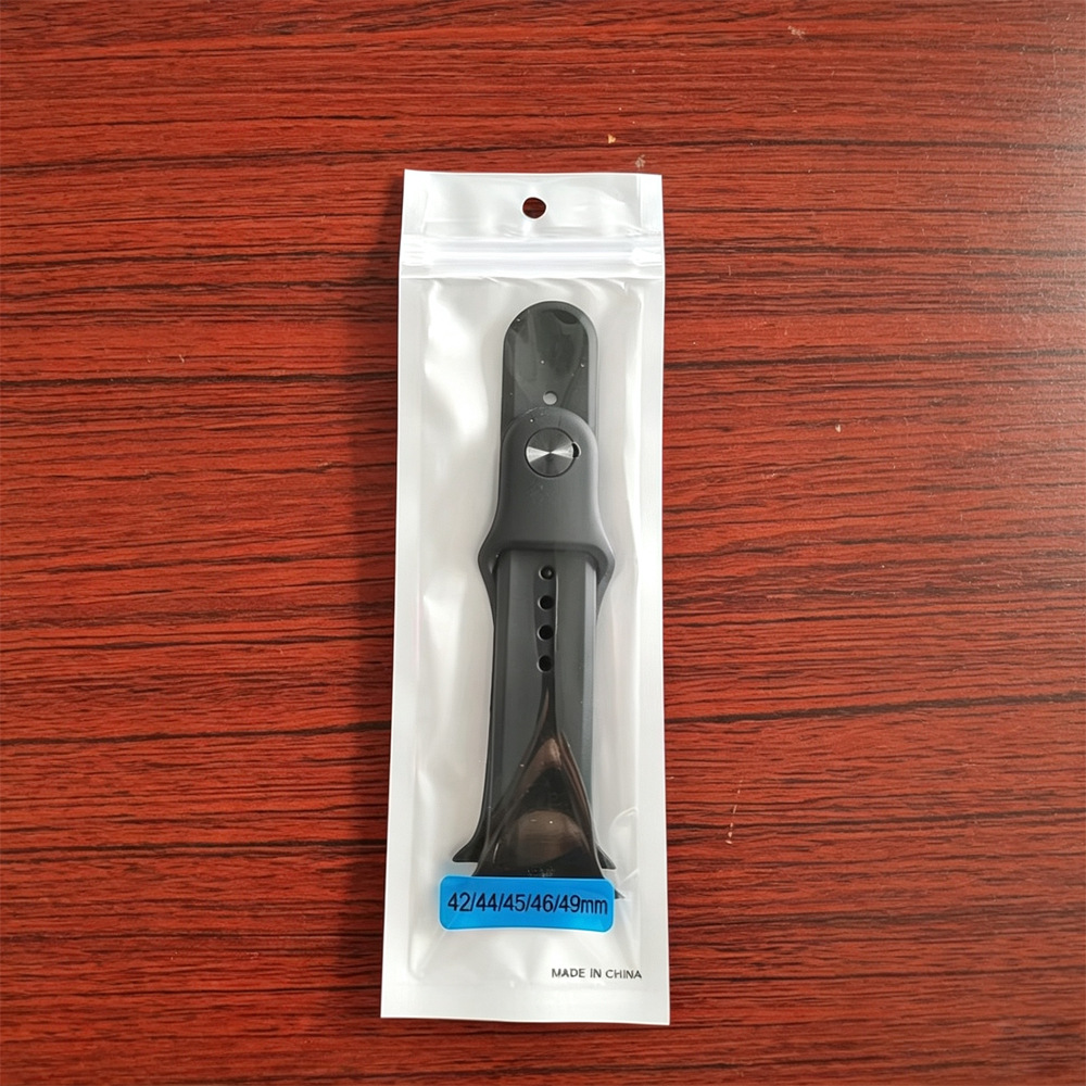 Black silicone strap