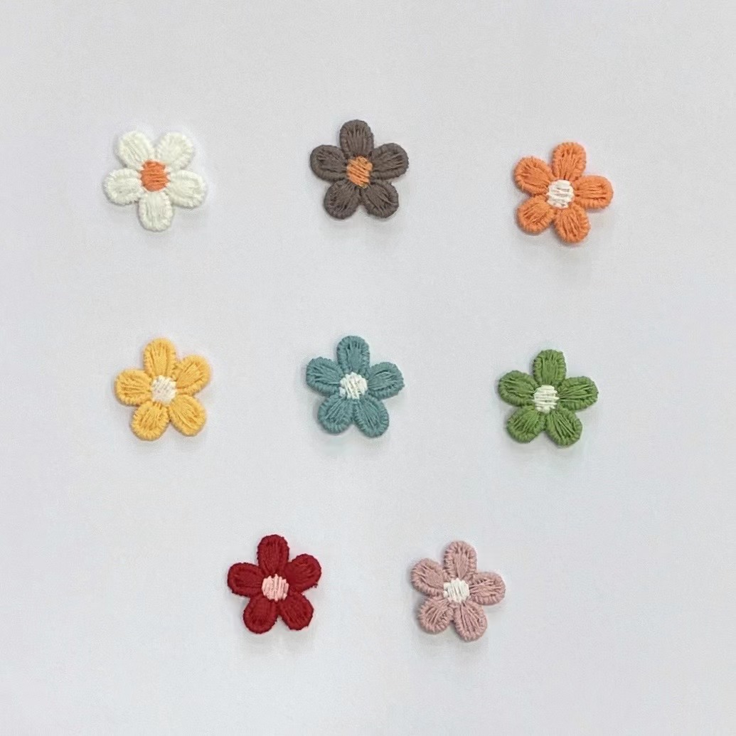 韩版五瓣花无光线萌趣小花童装打底裤辅料配件可爱糖果色花朵