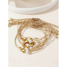 B 19000 pearl heart cross bracelet �����鰮�������羳��