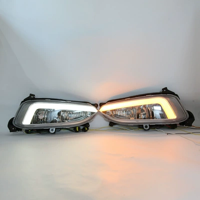 Suitable for 13-15 Years Modern Ix45 Daytime Running Light Modification Steering Daytime Running Light Special Front Fog Lamp (Fog lamp) - 1-fog-lamp-lamp-bead-type-left-l-with-line-speed