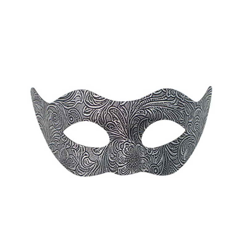 Nuevas parejas transfronterizas fiesta barra media cara máscara de PVC hermosa flor tallada venecia máscara de baile mascarado hombre