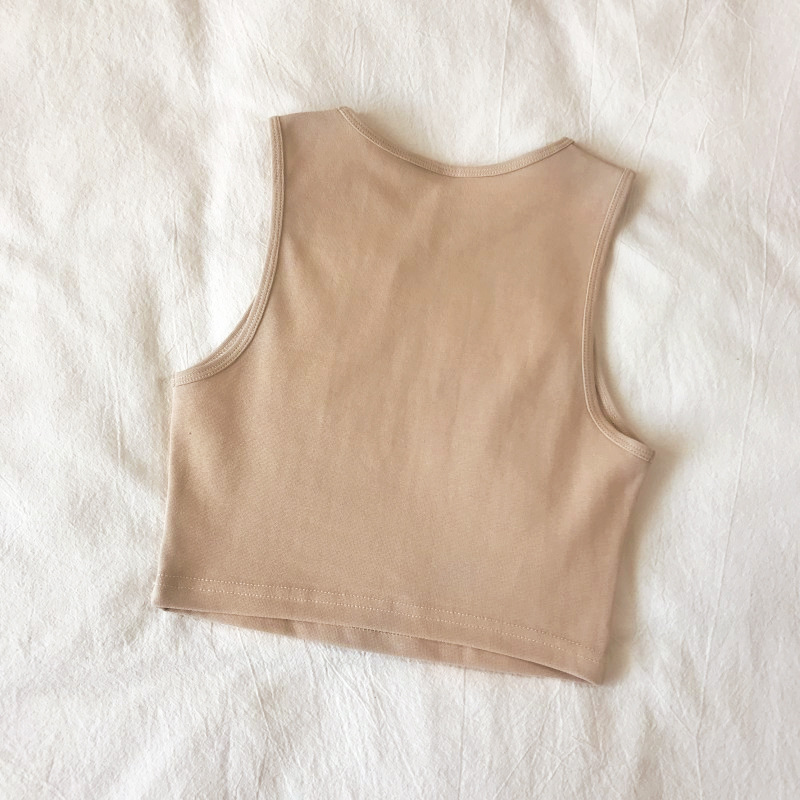 Slim Fit Type Solid Color Pattern Summer Season Wholesale Women'S Streetwear Solid Color Tank Tops