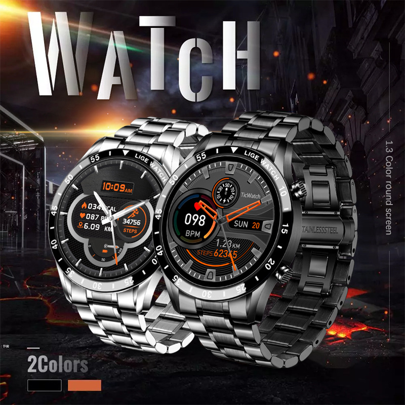 Lige/Bangwei Multifunctional Smart Watch Bluetooth Call, Step Counting, Blood Pressure and Heart Rate Detection, Waterproof Watch 3