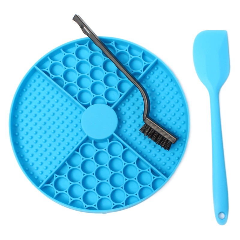 Nuevo en stock silicona mascota lamiendo Mat salida mascota alimentador lento con ventosa comida lenta estera perro lamiendo mat
