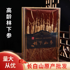 乾燥人参ギフトボックス 東北特産品 吉林長白山産野生人参（根毛付き）滋養強壮漢方薬卸売