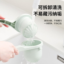 跨境新款便携压榨汁神器家用手动压榨机柠檬柑橘石榴水果榨汁器