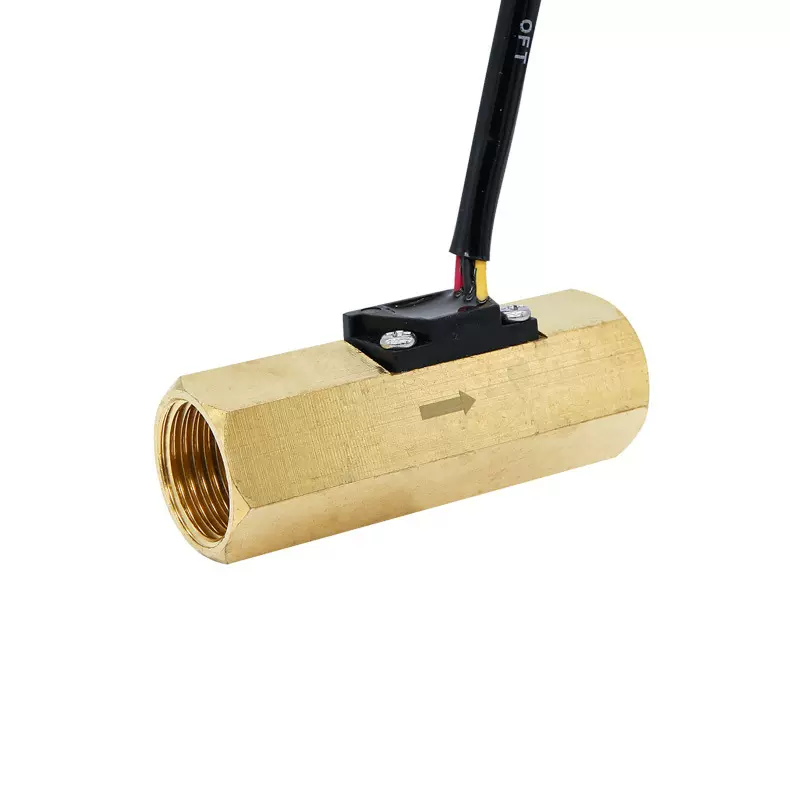 4分内牙水流量传感器饮水机净水器霍尔流量传感器黄铜水流传感器