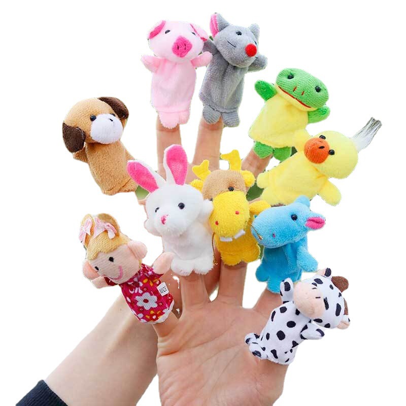 Cute plush toy animal finger doll mouse doll rabbit cartoon mini finger doll cross-border delivery Cute plush toy animal finger doll mouse doll rabbit cartoon mini finger doll cross-border delivery