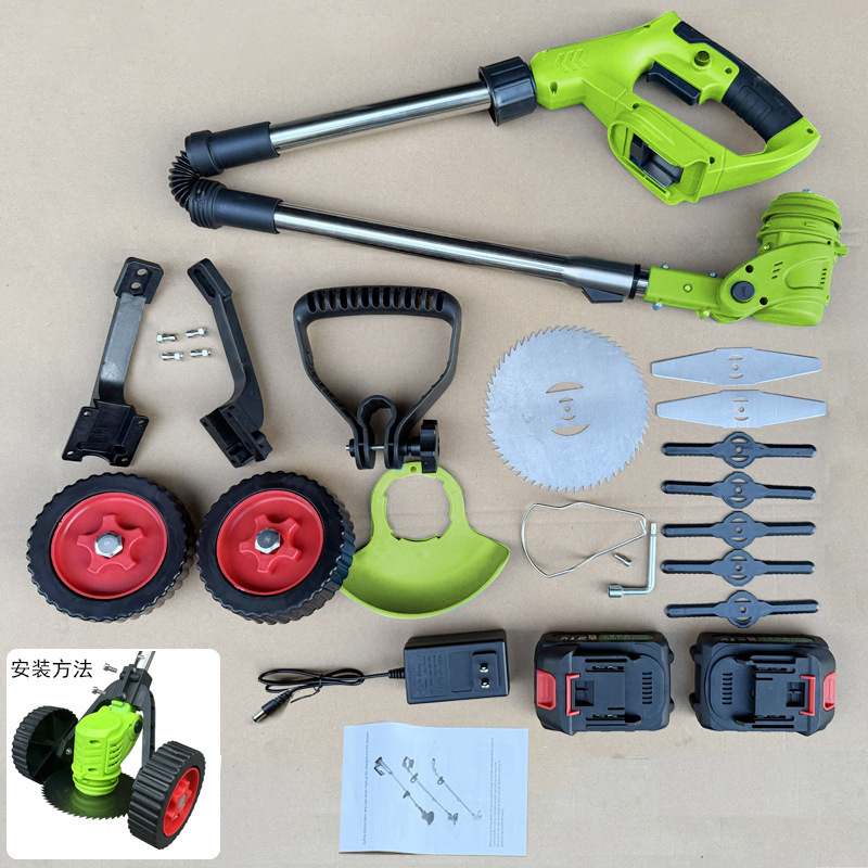 Cortador cortacésped eléctrico recargable pequeño hogar cortacésped multifunción poda cortador de hierba verde cortacésped artefacto