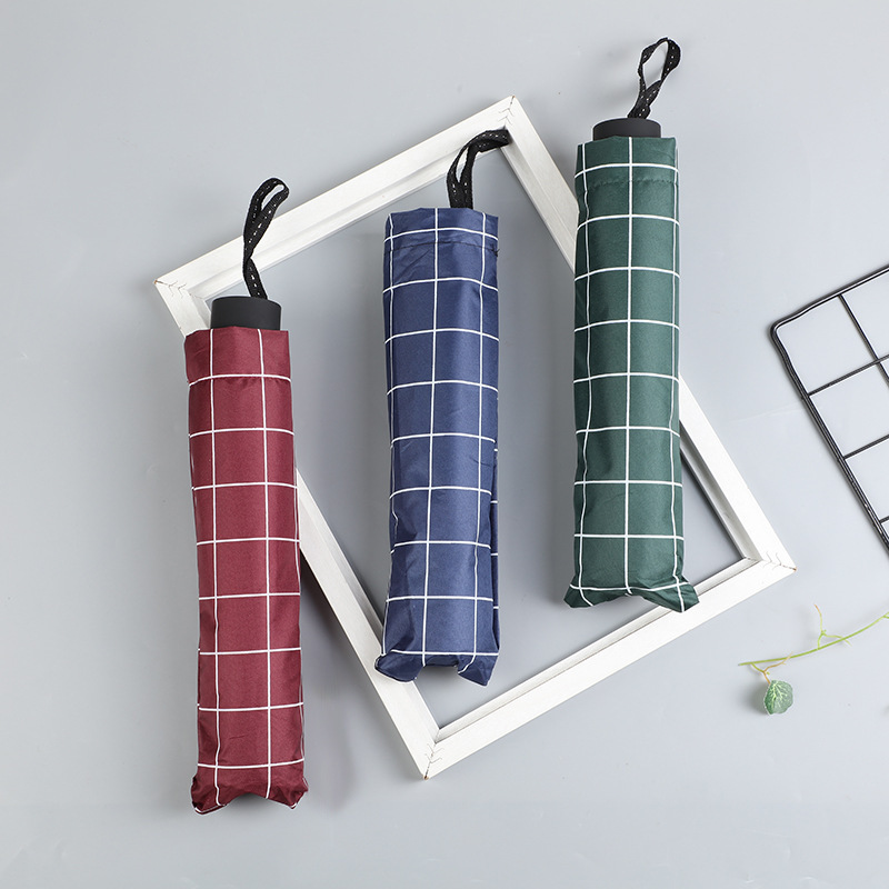 Checkered Umbrella with Ten Ribs, Double-Sized, Dual-Use for Rain and Sun, Reinforced with Black Coating, Vintage Sun Protection Umbrella, Sunshade Umbrella Checkered Umbrella with Ten Ribs, Double-Sized, Dual-Use for Rain and Sun, Reinforced with Black Coating, Vintage Sun Protection Umbrella, Sunshade Umbrella