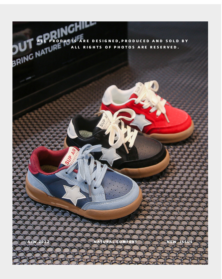 Kinderbrett 2024 Herbstmode Star Baby Mädchen Casual Weiche Sohle Anti Slip Jungen Sportschuhe_voghion.com