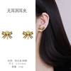 Retro earrings, mosquito coil from pearl, advanced ear clips, European style, simple and elegant design, no pierced ears, wholesale