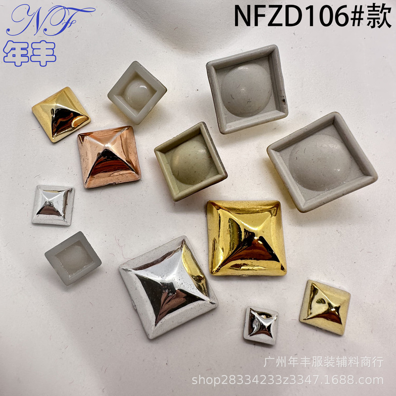 Source Factory Leather DIY Bag and Luggage Decorative Rivets Abs Electroplated Plastic Punk Style Studs Source Factory Leather DIY Bag and Luggage Decorative Rivets Abs Electroplated Plastic Punk Style Studs