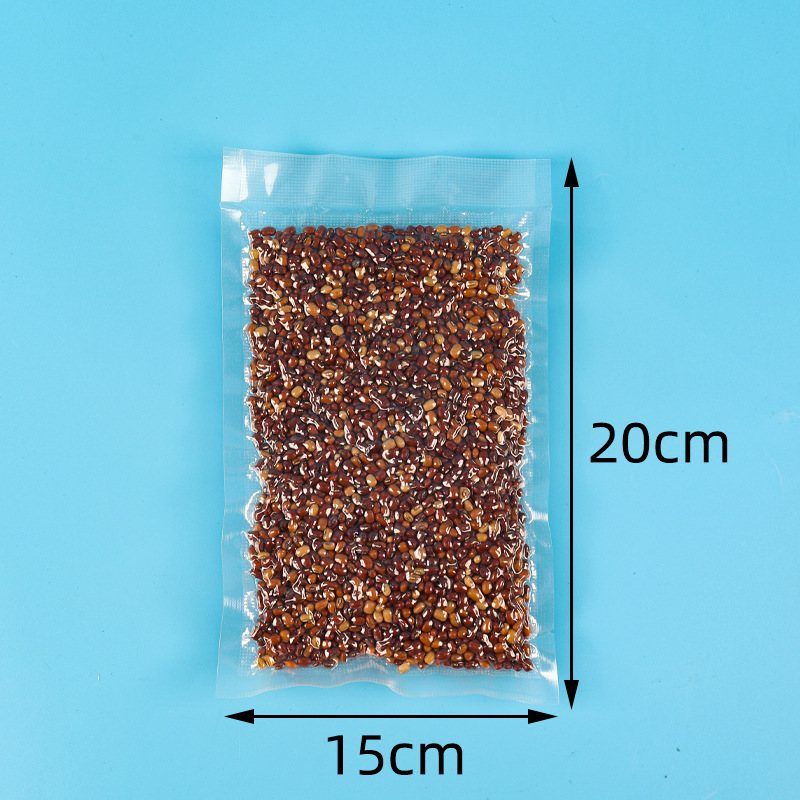 Estriado vacío bolsa de alimentos frescos empaque plástico sellado bolsa de compresión malla lisa bolsa de vacío de bombeo doméstico boca de sellado image 11