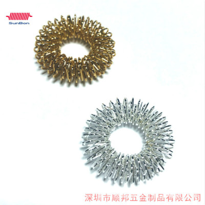 Trade new Spring massage Ring of rings finger Massager Spring Mini Ring Spring Spot wholesale