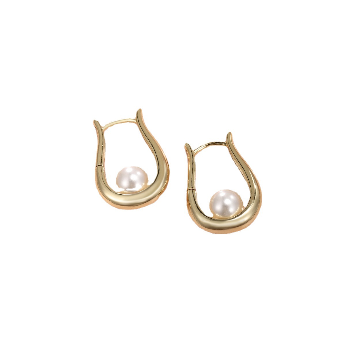 Xupar joyería nicho Luz de lujo imitación perla pendientes de moda de alto grado temperamento francés retro pendientes para las mujeres