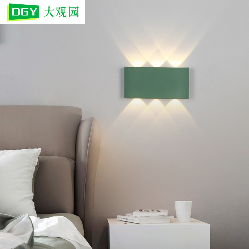 Dayuan jardín decoración del hogar Fondo lámpara de pared dormitorio lámpara de noche nórdico moderno minimalista 7701 imagen 800*800