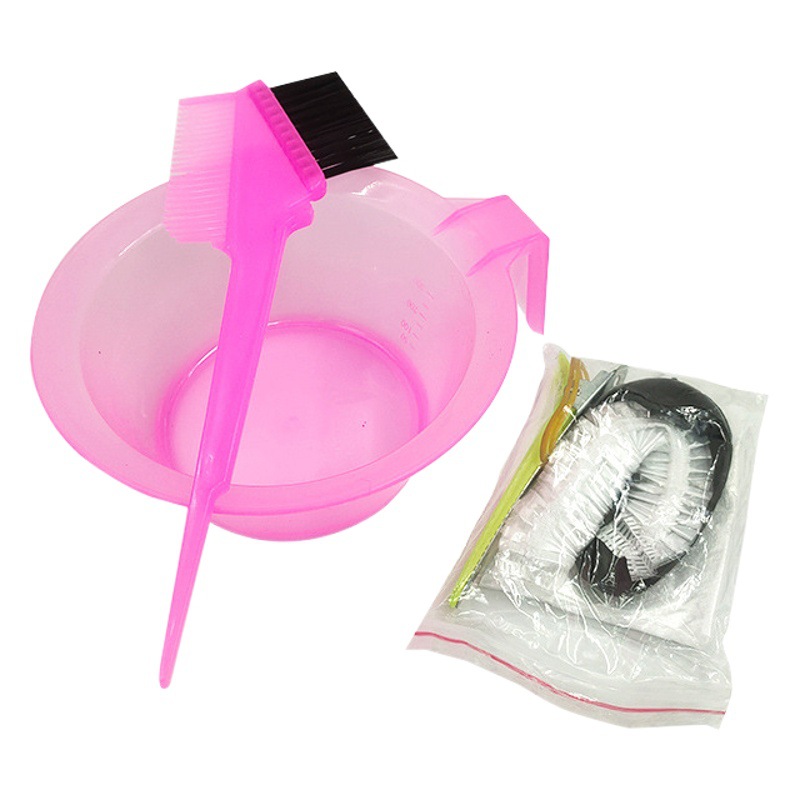 Color perm suit Hair Treatment Oil Hair dyeing bowl hair dyeing eight-piece set disposable perm hair dyeing tools of various specifications