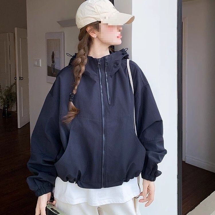 超好看米色短外套女小个子2025春季新款时尚洋气冲锋衣韩系上衣潮|undefined